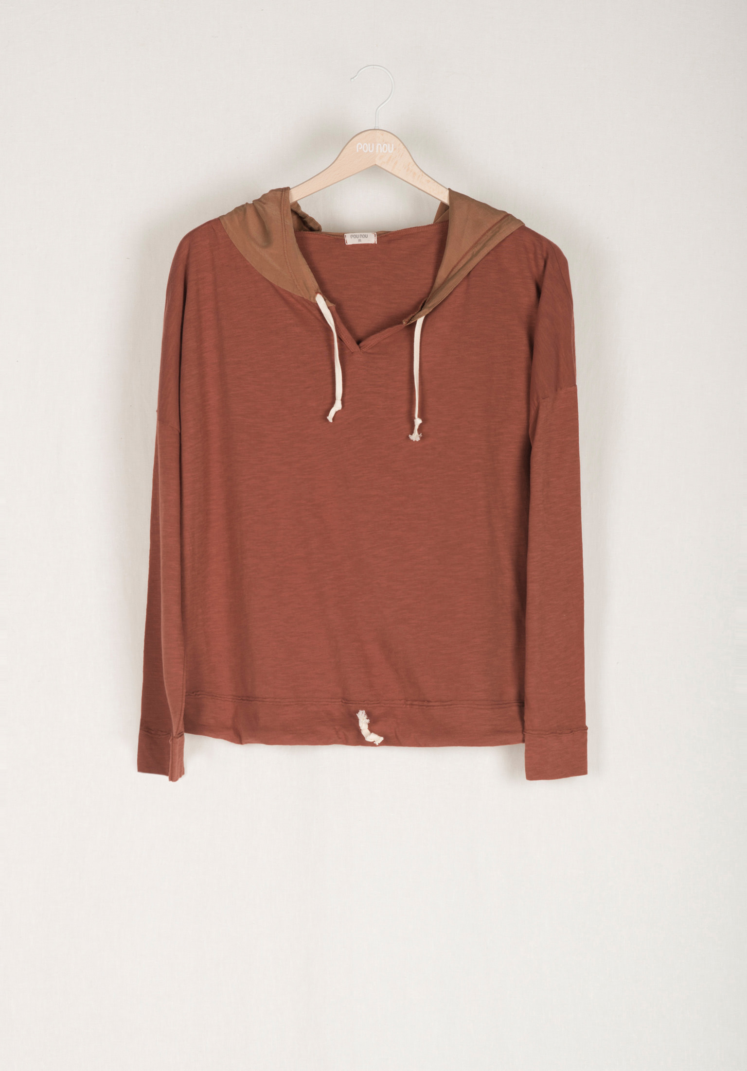 Sudadera de algodón con capucha