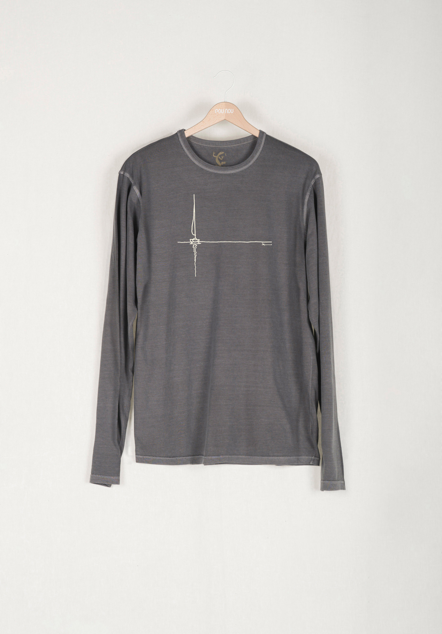 Basic long-sleeved T-shirt  calm