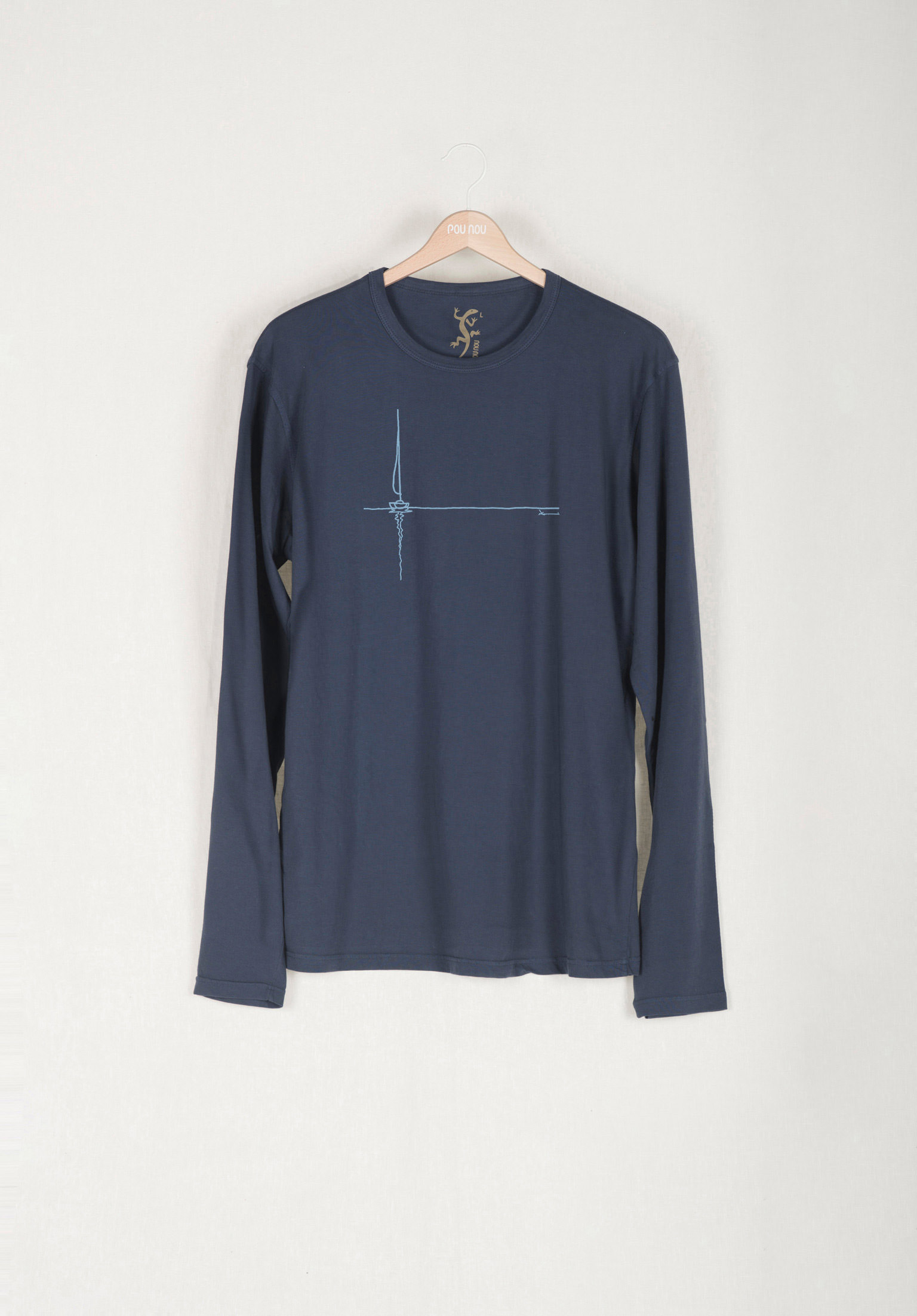 Camiseta básica manga larga calma