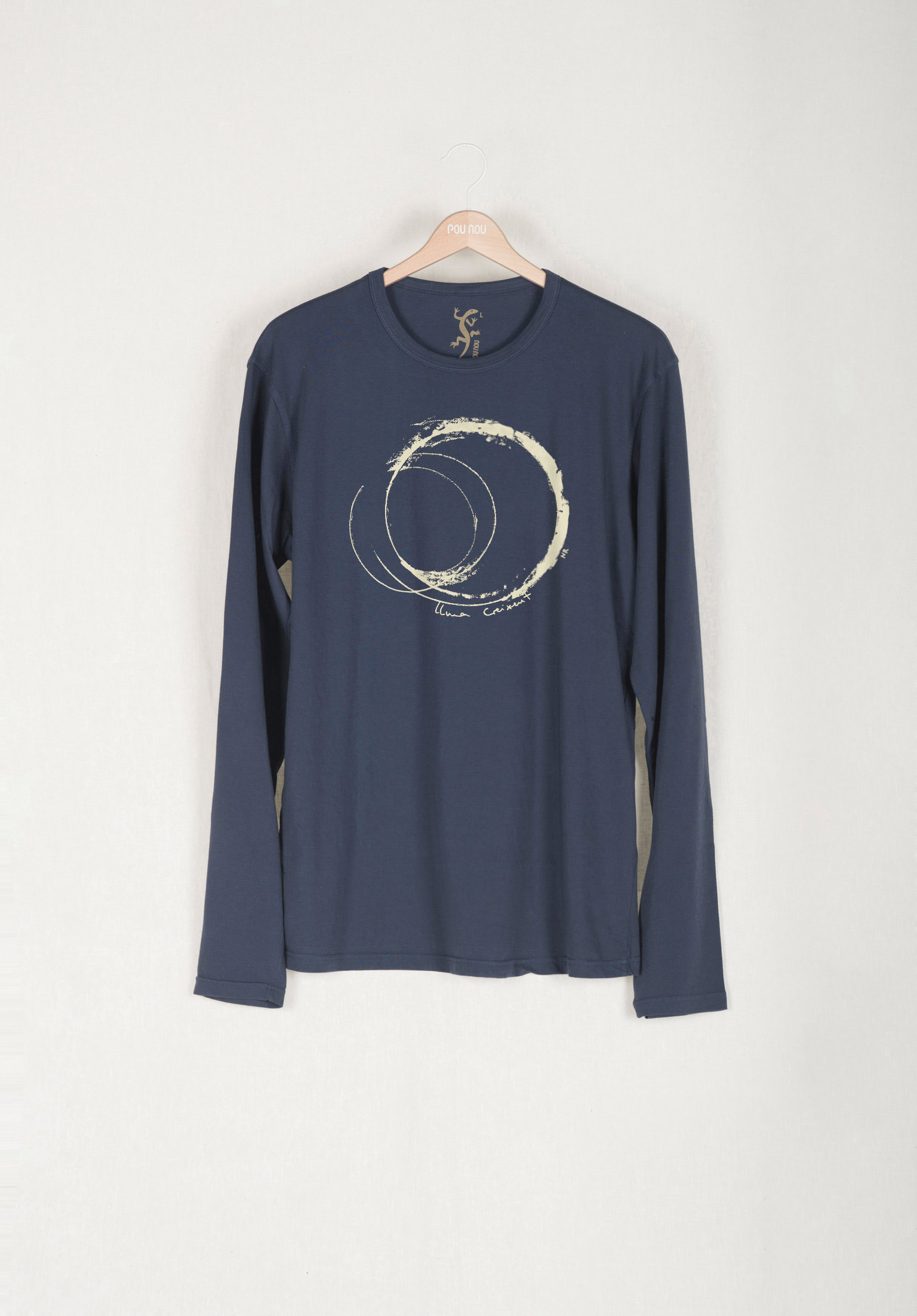 Camiseta básica manga larga luna creciente