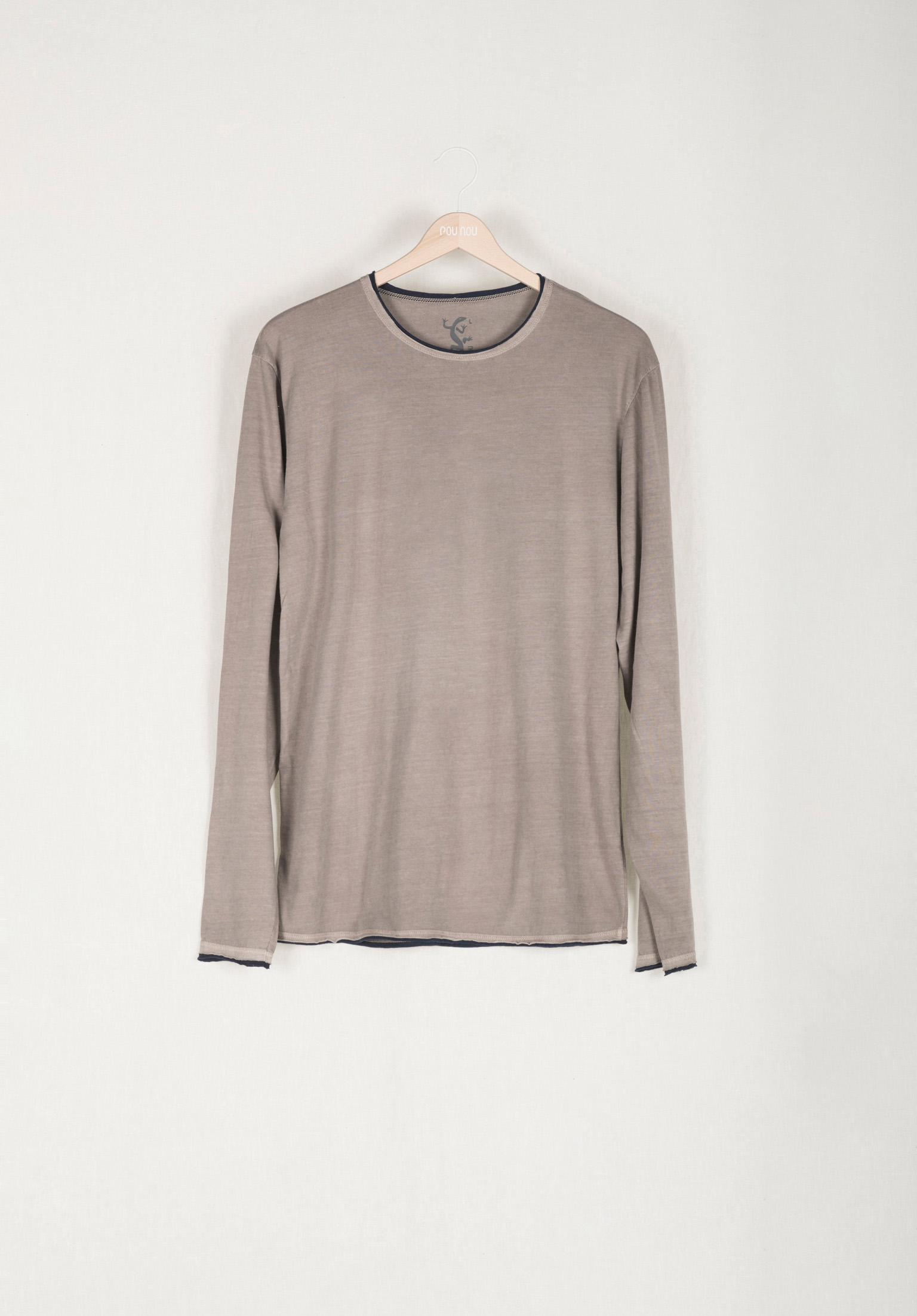Plain long-sleeved cotton t-shirt rollie 