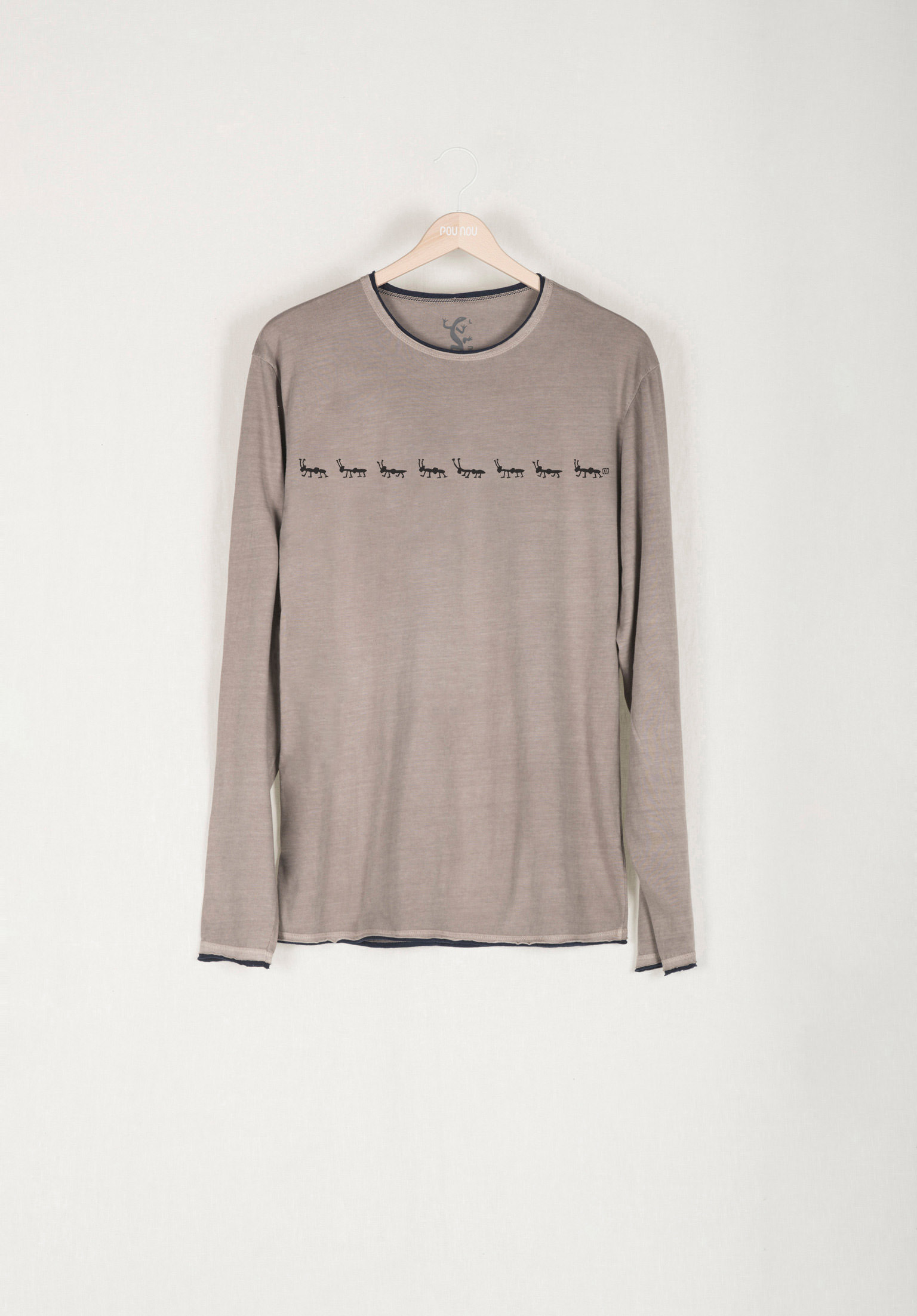 Long-sleeved cotton t-shirt rollie ants