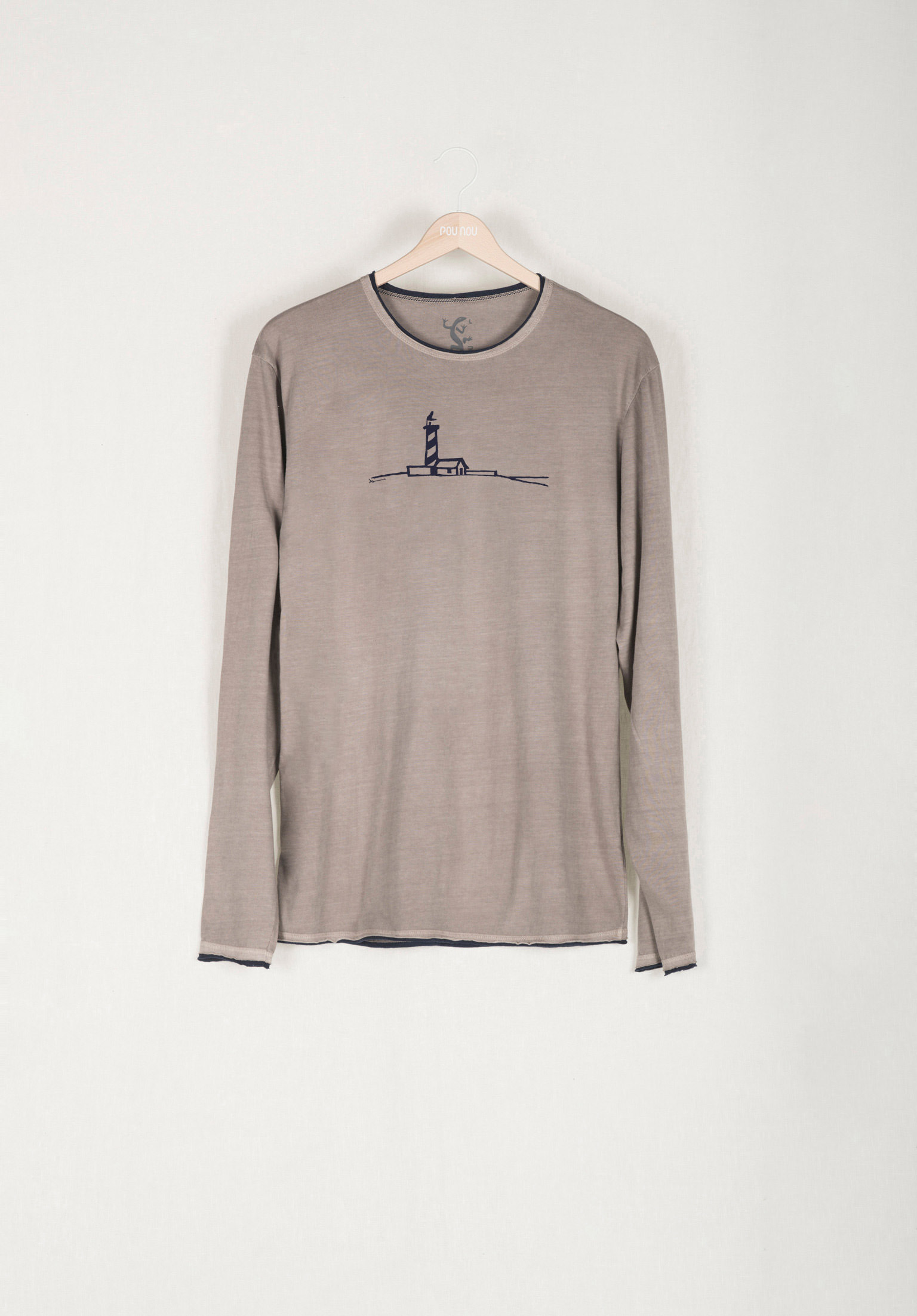 Long-sleeved cotton t-shirt rollie lighthouse view
