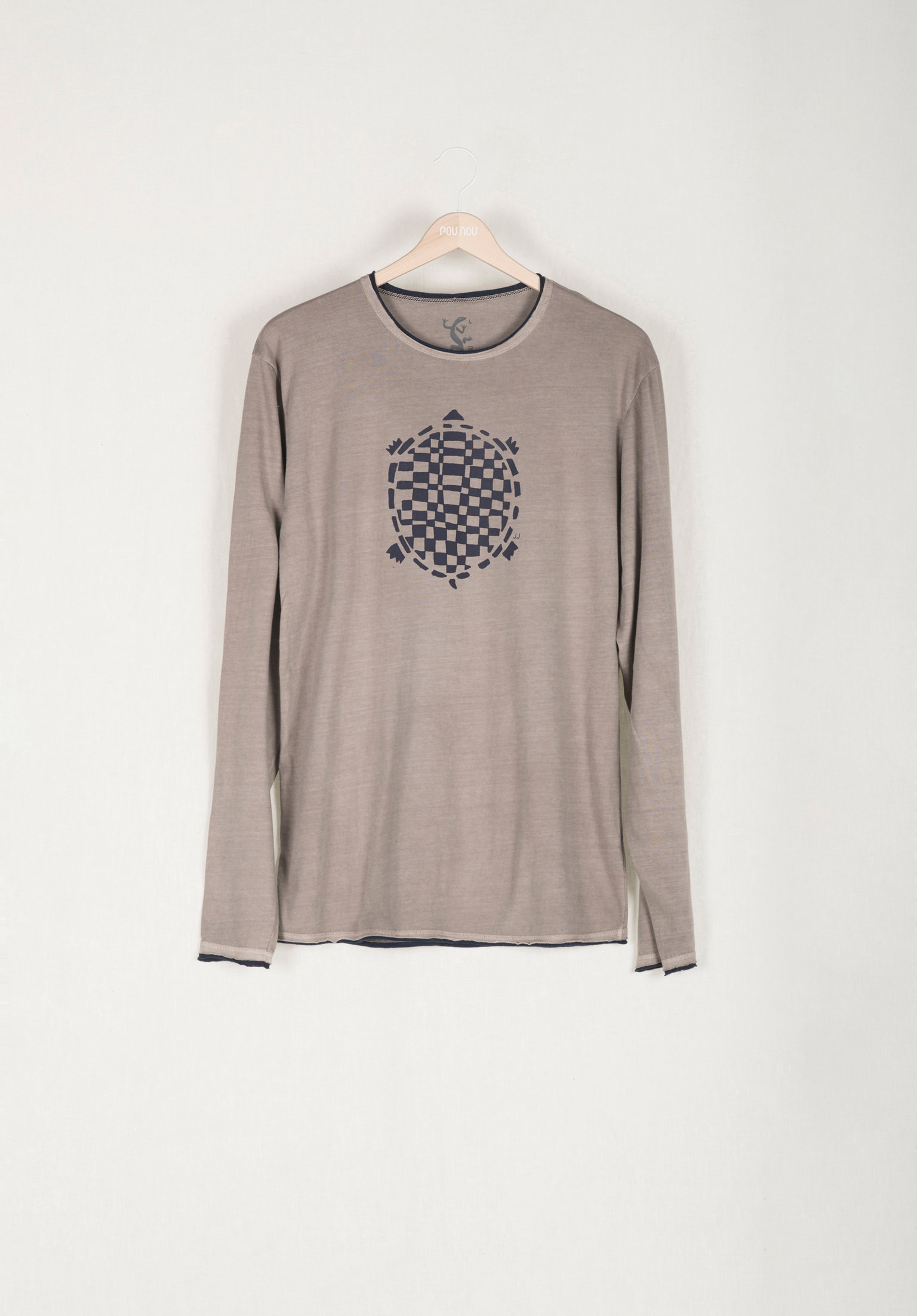 Long-sleeved cotton t-shirt rollie ethnic turtle